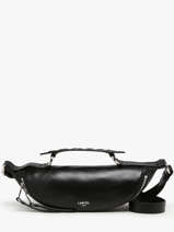 Small Leather Origami Crossbody Bag Lancel Black origami A12527