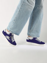 Sneakers Maya En Cuir Semerdjian Bleu women MAYA668-vue-porte