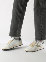 Sneakers Dany In Leather Semerdjian White women DANY739-vue-porte