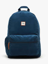 Sac � Dos 2 Compartiments Basilic pepper Bleu delhi BDEH02