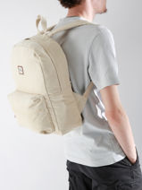 1 Compartment Backpack Basilic pepper Beige delhi BDEH01-vue-porte