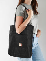 Sac Port paule A4 Basilic pepper Noir delhi BDEH03-vue-porte
