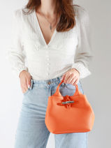 Longchamp Le roseau Handbag Red-vue-porte