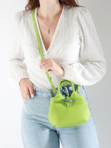Longchamp Le roseau Sacs port� main Vert-vue-porte