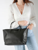 Shopping Bag Maya Lancaster Black maya 19-vue-porte