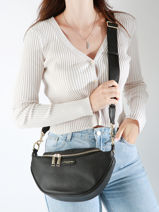 Sac Banane Cuir Lancaster Noir dune 85-vue-porte