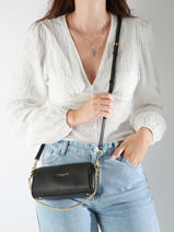 Sac Bandoulire Milano Ana Cuir Lancaster Noir milano ana 100-vue-porte