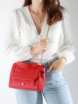 Top Handle M Ninon Leather Lancel Red ninon A09222-vue-porte