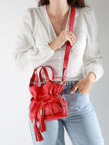 Sac Seau S Premier Flirt Cuir Lancel Rouge premier flirt A10109-vue-porte