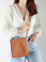 Sac Bandoulire Jour Cuir Lancel Marron jour A13172-vue-porte