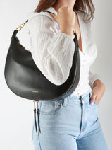 Sac Port paule Origami Cuir Lancel Marron origami A13314-vue-porte