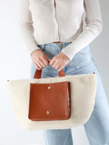 Cabas Winter Vanessa wu Marron winter MA0117-vue-porte