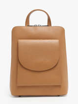 Shoulder Strap Backpack Milano Brown caviar CA240615