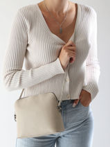 Shoulder Bag Caviar Leather Milano Beige caviar CA240614-vue-porte