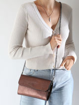 Crossbody Bag Nine Leather Milano Brown nine NI23064N-vue-porte