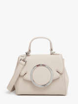 Sac Port� Main Yumi Cuir Nathan baume Beige ginkgo 4