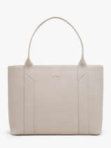 Sac Cabas Delft Cuir Nathan baume Beige mondrian 5