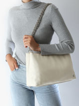 Sac Bandouli�re Micro Mono Polyester Recycl� Calvin klein jeans Beige micro mono K612227-vue-porte