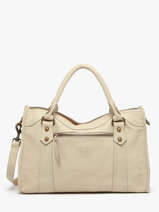 Top Handle Cow Leather Basilic pepper Beige cow BCOW22