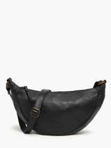 Shoulder Bag Cow Leather Basilic pepper Black cow BCOW73