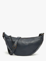 Shoulder Bag Cow Leather Basilic pepper Blue cow BCOW73