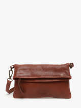 Sac Bandouli�re Cow Cuir Basilic pepper Marron cow BCOW75