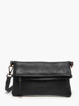 Shoulder Bag Cow Leather Basilic pepper Black cow BCOW75