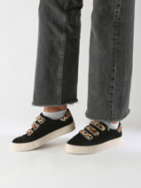Sneakers Velcro Arcade En Cuir No name Noir women GFGL0415-vue-porte