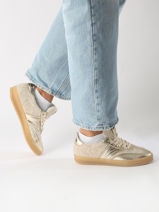 Sneakers In Leather Mjus Gold women T94125-vue-porte