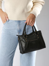 Shoulder Bag Cow Leather Basilic pepper Red cow BCOW72-vue-porte