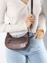 Shoulder Bag Nine Leather Milano Brown nine NI24061-vue-porte