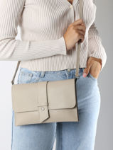 Shoulder Bag Caviar Leather Milano Beige caviar CA240610-vue-porte