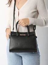 Sac � Main Caviar Cuir Milano Noir caviar CA24063-vue-porte