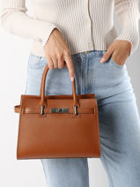 Handbag Caviar Leather Milano Brown caviar CA24063-vue-porte