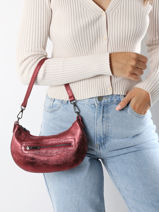 Shoulder Bag Nine Leather Milano Red nine NI24061-vue-porte