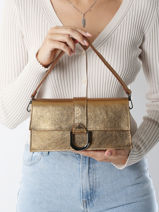 Shoulder Bag Nine Leather Milano Gold nine NI24066-vue-porte