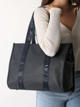 Sac Port� �paule Format A4 Gallantry Bleu format a4 KJ62040-vue-porte