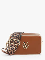 Sac Bandoulire Animal Vanessa wu Marron animal MA0110