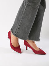 Escarpins En Cuir Tamaris Rouge women 41-vue-porte