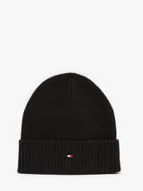 Beanie Tommy hilfiger Black th flag AM12796