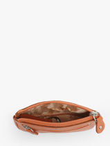 Porte-monnaie Caviar Cuir Crinkles Orange caviar 14036-vue-porte