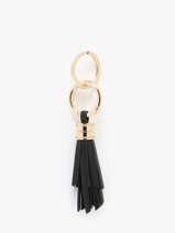 Keychain Charms Leather Lancel Black charms A13093