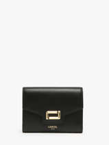 Wallet Angele Leather Lancel Black angele A13161