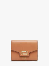 Wallet Angele Leather Lancel Brown angele A13161
