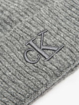 Beanie Calvin klein jeans thick embroidery K612321-vue-porte