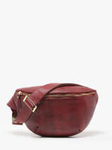 Sac Banane Cuir Paul marius Rouge la suite 1960 BANAN960