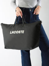 Sac De Voyage Lacoste Noir l.12.12 concept NF4750SJ-vue-porte