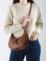 Shoulder Bag Belt Miniprix Brown belt MD5602-vue-porte