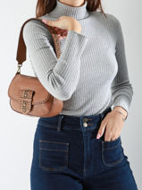 Shoulder Bag Heritage Leather Biba Brown heritage COD1L-vue-porte