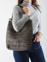 Shoulder Bag Heritage Leather Biba Silver heritage RUB1L-vue-porte